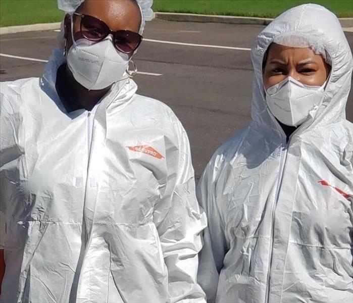 SERVPRO team suited up in PPE 