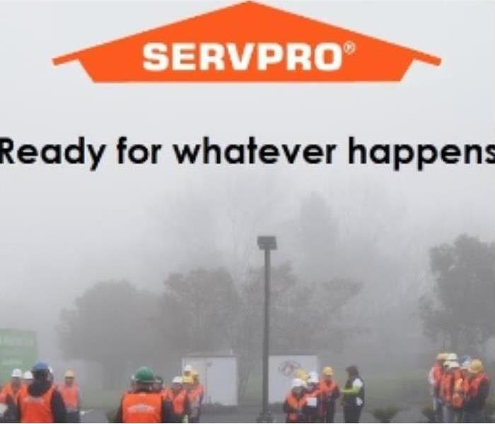 SERVPRO Ready for whatever happens with logo