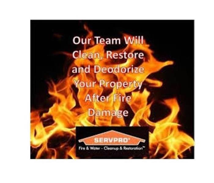 SERVPRO logo with fire 