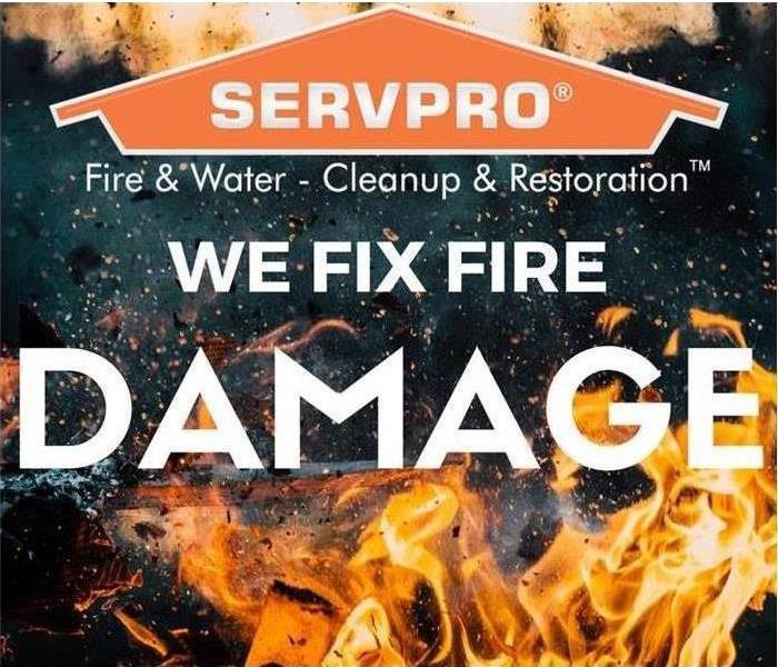 SERVPRO logo with fire 